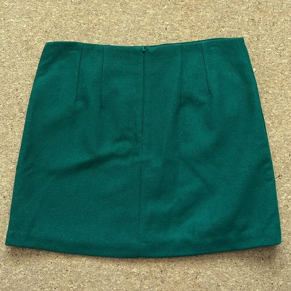 ✨ Will Smith Emerald Green Wool Mini Skirt — Size 4 ✨ - Picture 4 of 4